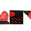 Clothing * | Happy Socks I Heart You Socks Gift Set 2-Pack Sale Online Black