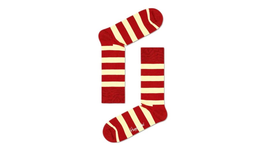 Clothing * | Happy Socks Stripe Sock Unique Brown