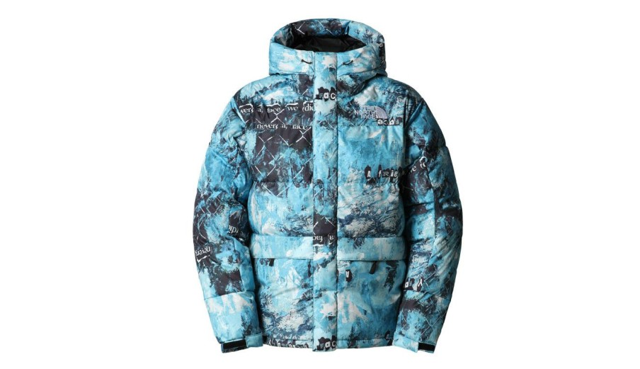 Clothing * | The North Face M Print Himalayan Down Parka Online Store Blue