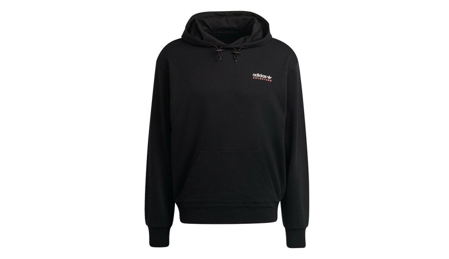 Clothing * | Adidas Adventure Hoodie Adidas Originals Outlet Black