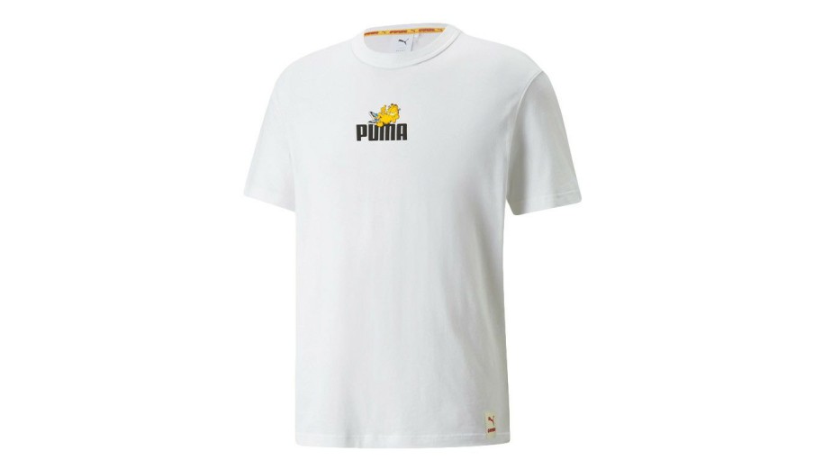 Clothing * | Puma X Garfield Graphic Men'S Tee Discount Sale White