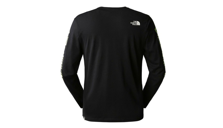 Clothing * | The North Face M Outdoor L/S Graphic Tee Typical Style Black