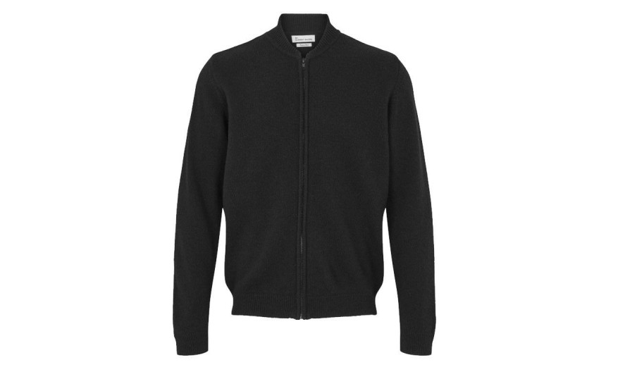 Clothing * | By Garment Makers Topper Cardigan Premium Black