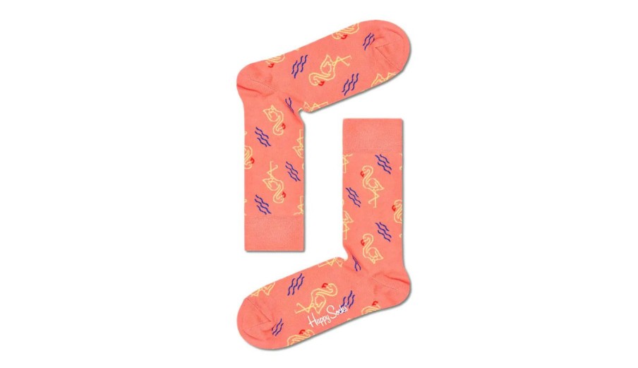 Clothing * | Happy Socks Flamingo Sock Discount Orange