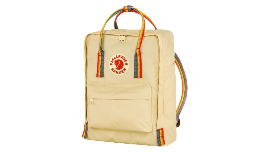 Bags * | Fjallraven Kanken Rainbow Light Oak Bargain Sale White