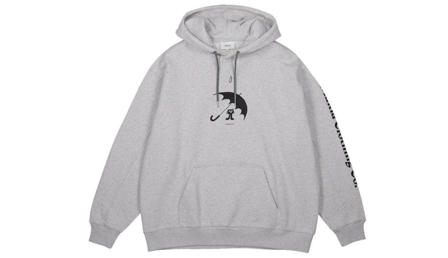 Clothing * | Makia Paraply Hooded Sweatshirt 100% Guarantee Grey