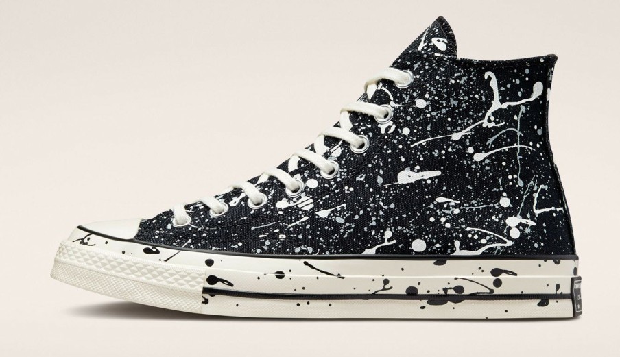 Men * | Converse Chuck 70 Archive Paint Splatter Top Selling Black