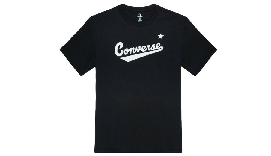 Clothing * | Converse M Center Front Logo Tee New Threads Black