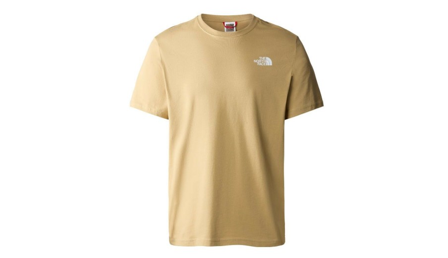 Clothing * | The North Face M S/S Red Box Tee Promotion Light Brown