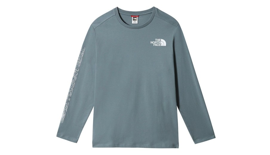 Clothing * | The North Face M Coordinates L/S Tee Goblin Featured Blue