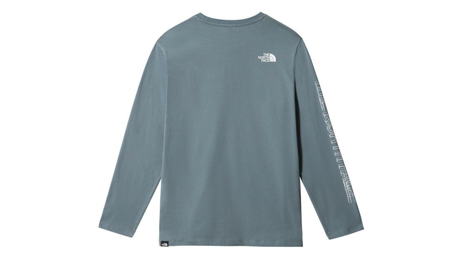 Clothing * | The North Face M Coordinates L/S Tee Goblin Featured Blue