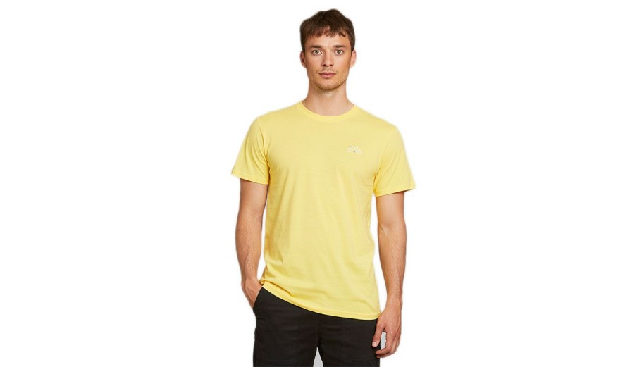 Clothing * | Dedicated T-Shirt Stockholm Stitch Bike Gift Selection Yellow