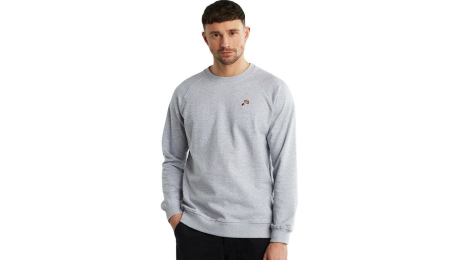 Clothing * | Dedicated Sweatshirt Malmoe Mushroom Original Grey