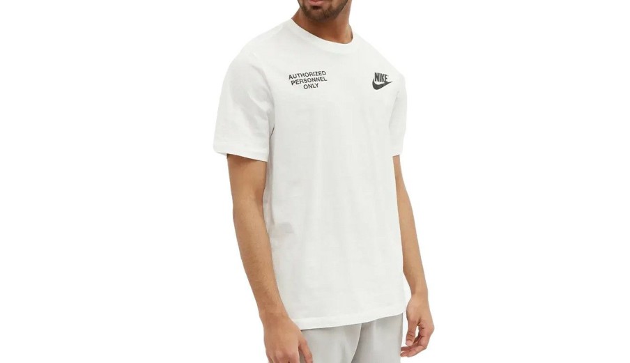 Clothing * | Nike Sportswear Tech Authorised Personnel T-Shirt Official White