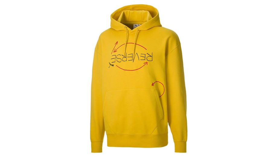 Clothing * | Puma X Michael Lau Reverse Men'S Hoodie Original Yellow