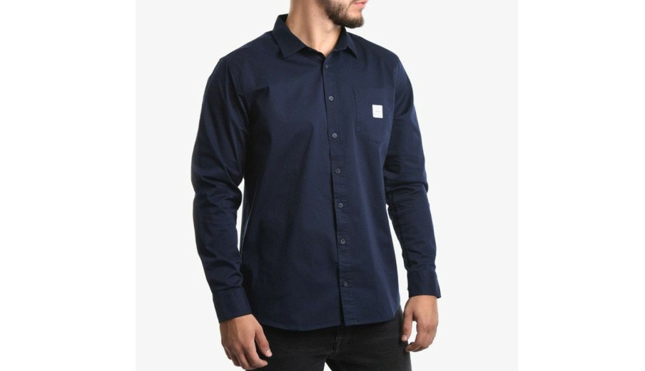 Clothing * | Makia Square Pocket Shirt M Store Blue