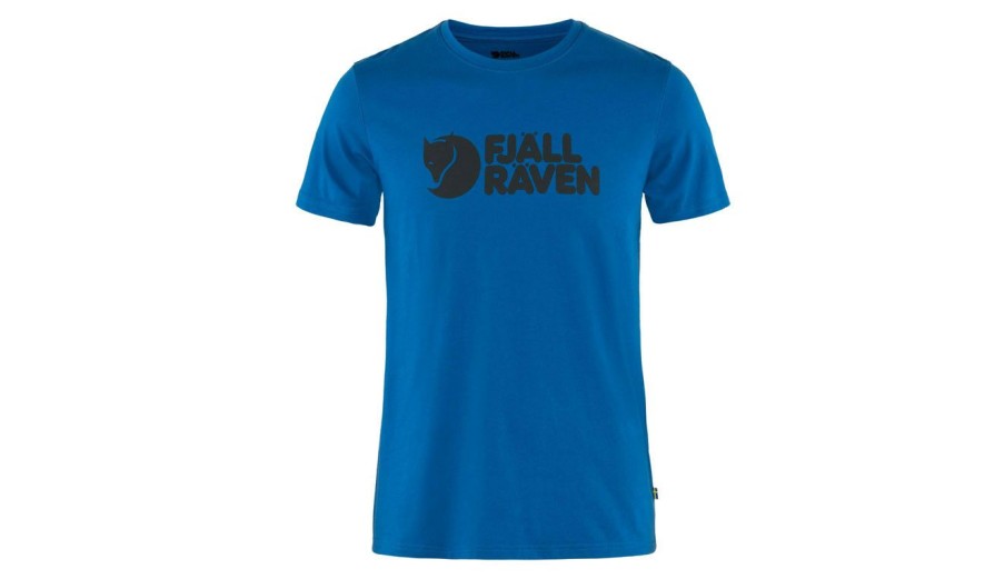 Clothing * | Fjallraven Logo T-Shirt M Wholesale Blue