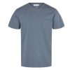 Clothing * | By Garment Makers Organic Tee Pocket Fashion Blue