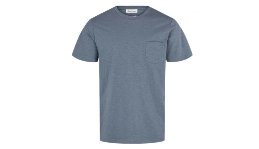 Clothing * | By Garment Makers Organic Tee Pocket Fashion Blue