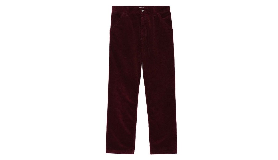 Clothing * | Carhartt Wip Simple Pant Jam Opening Sales Burgundy