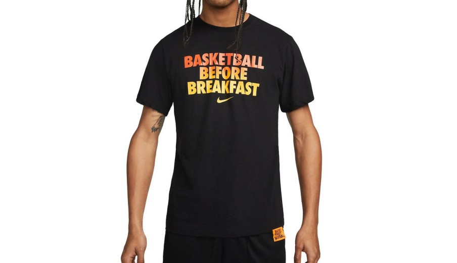 Clothing * | Nike Dri-Fit Basketball Tee Fashionable Black