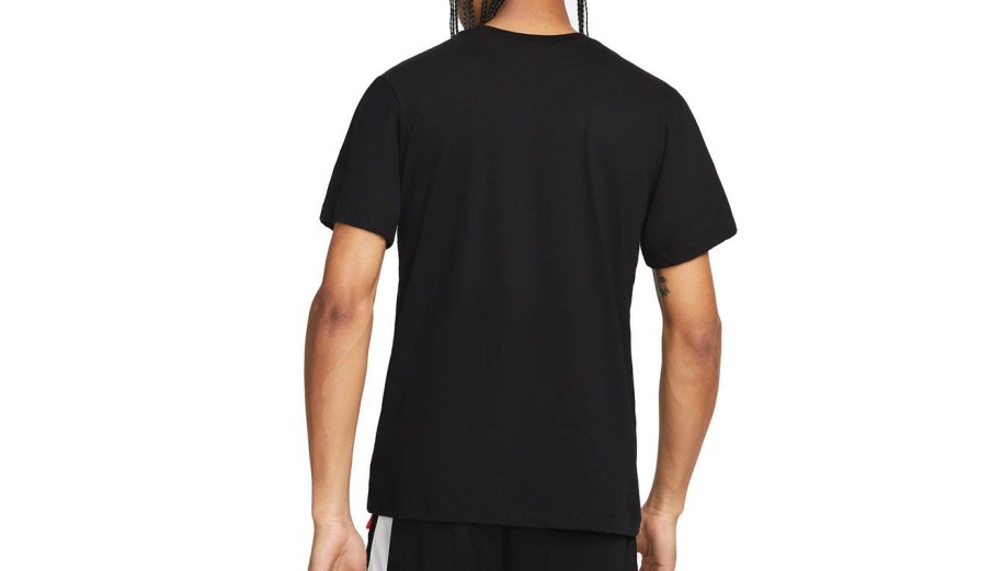 Clothing * | Nike Dri-Fit Basketball Tee Fashionable Black