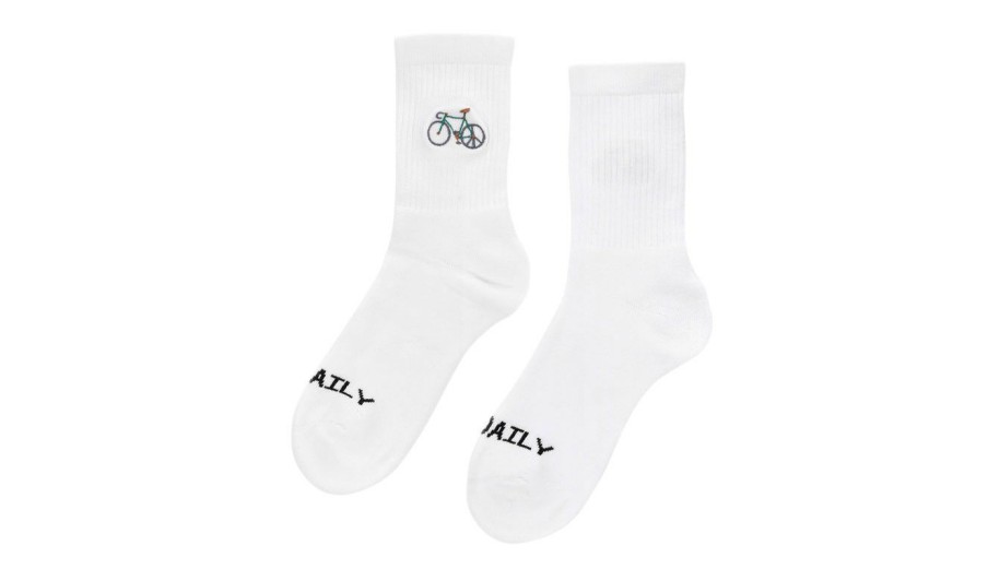 Clothing * | Iriedaily Peaceride Sock Typical Style White