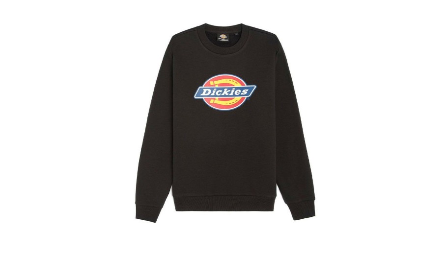 Clothing * | Dickies Icon Logo Sweatshirt Blk Wholesale Black