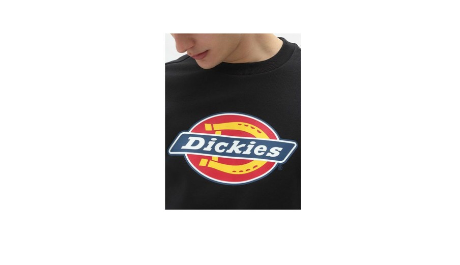 Clothing * | Dickies Icon Logo Sweatshirt Blk Wholesale Black