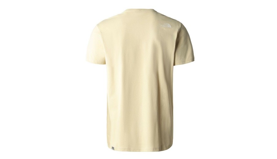 Clothing * | The North Face M S/S Woodcut Dome Tee Crazy Deals Yellow