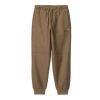 Clothing * | Carhartt Wip American Script Jogging Pant Buffalo Hot Sale Brown