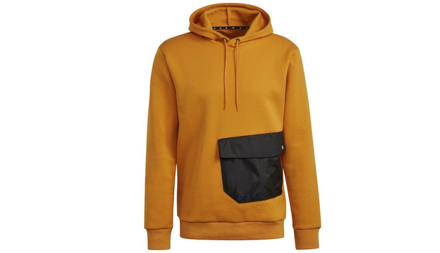 Clothing * | Adidas Sportswear Pocket Hoodie M Adidas Originals Outlet Yellow