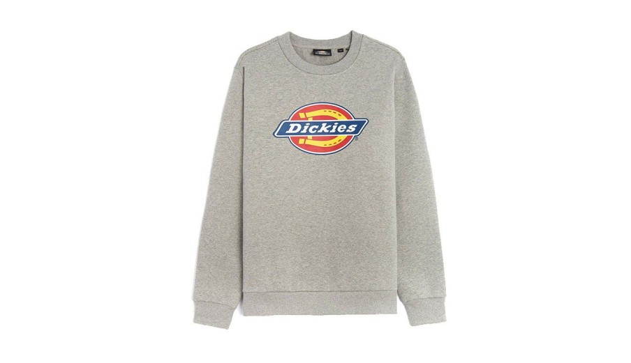 Clothing * | Dickies Icon Logo Sweatshirt Best Price Grey