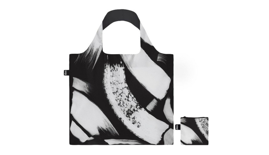 Bags * | Loqi Sawdust Paint Strokes Recycled Bag Premium Black