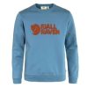 Clothing * | Fjallraven Logo Sweater M New Threads Blue