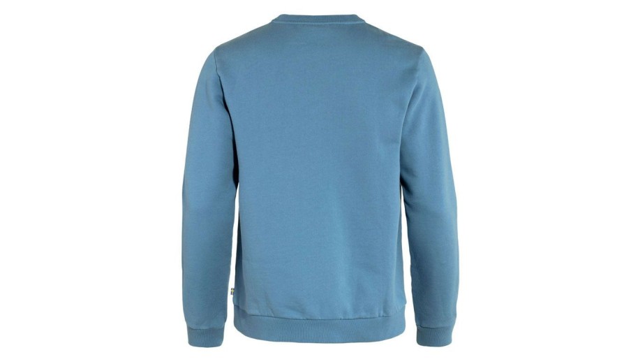 Clothing * | Fjallraven Logo Sweater M New Threads Blue