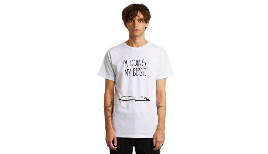 Clothing * | Dedicated T-Shirt Stockholm Doing My Best X Cdr Classical White