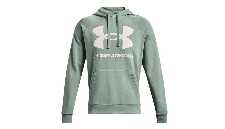 Clothing * | Under Armour Rival Fleece Big Logo Hoodie Best-Selling Green