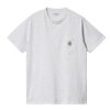 Clothing * | Carhartt Wip S/S Pocket T-Shirt Ash Heather Typical Style Grey