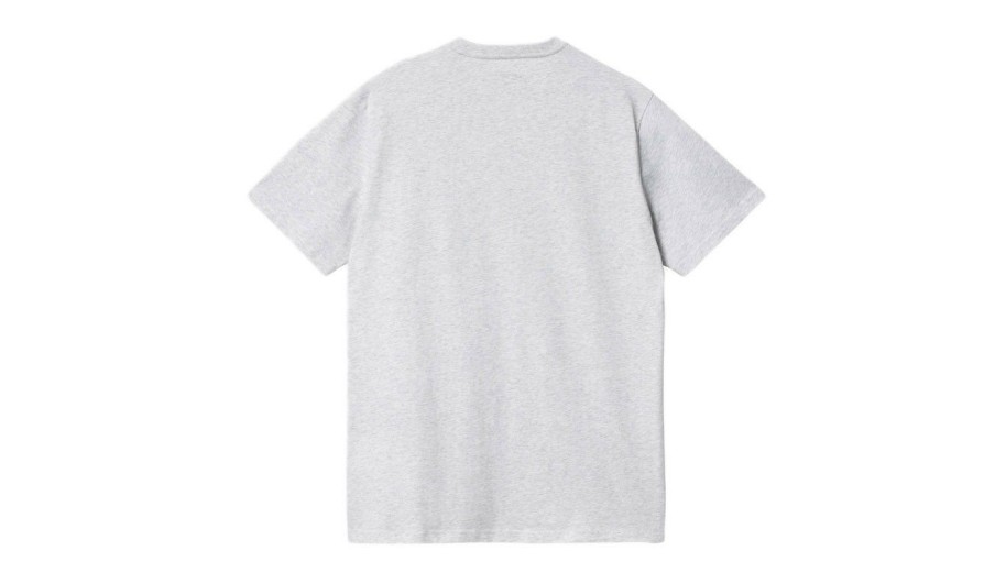 Clothing * | Carhartt Wip S/S Pocket T-Shirt Ash Heather Typical Style Grey