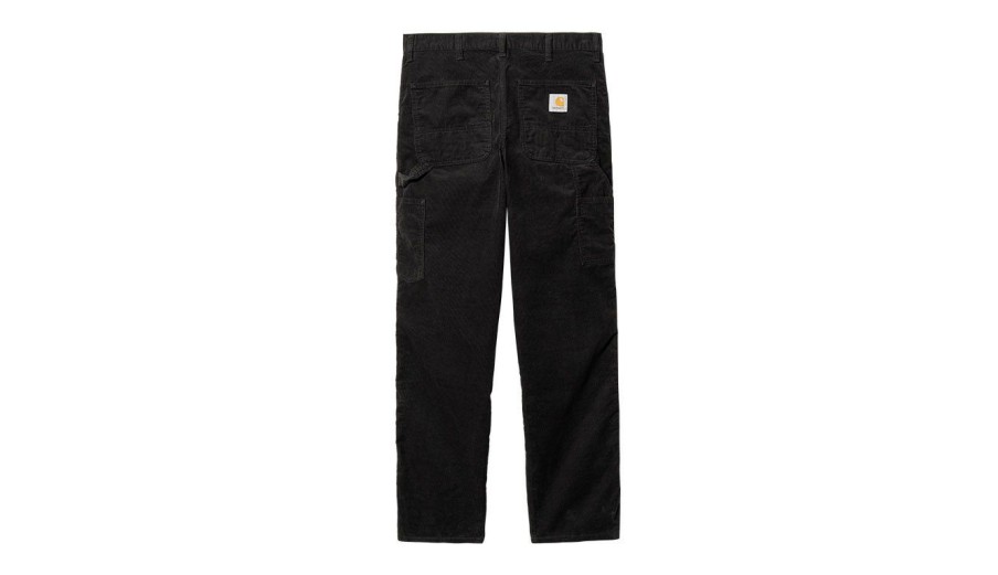 Clothing * | Carhartt Wip Single Knee Pant Rinsed Online Discount Black