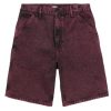 Clothing * | Carhartt Wip Ruck Single Knee Short Shiraz Hot Selling Burgundy