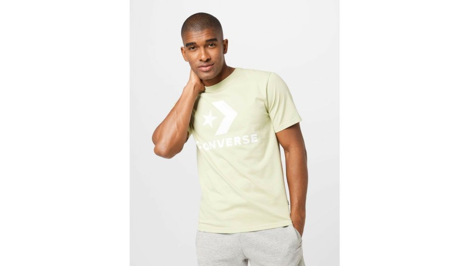 Clothing * | Converse Star Chevron Tee Clearance Sale Light Brown