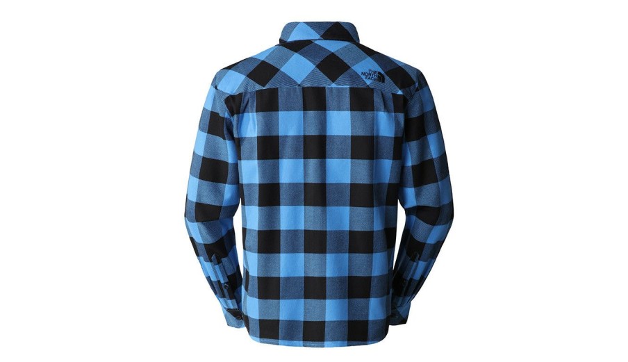 Clothing * | The North Face M Light Flannel Shirt Discount Sale Blue