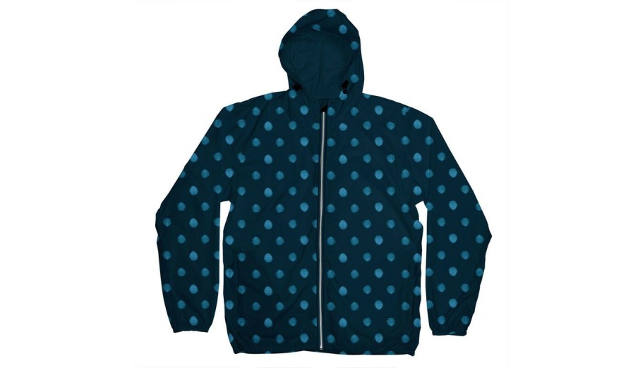 Clothing * | Dedicated Windbreaker Dots Navy Unique Blue