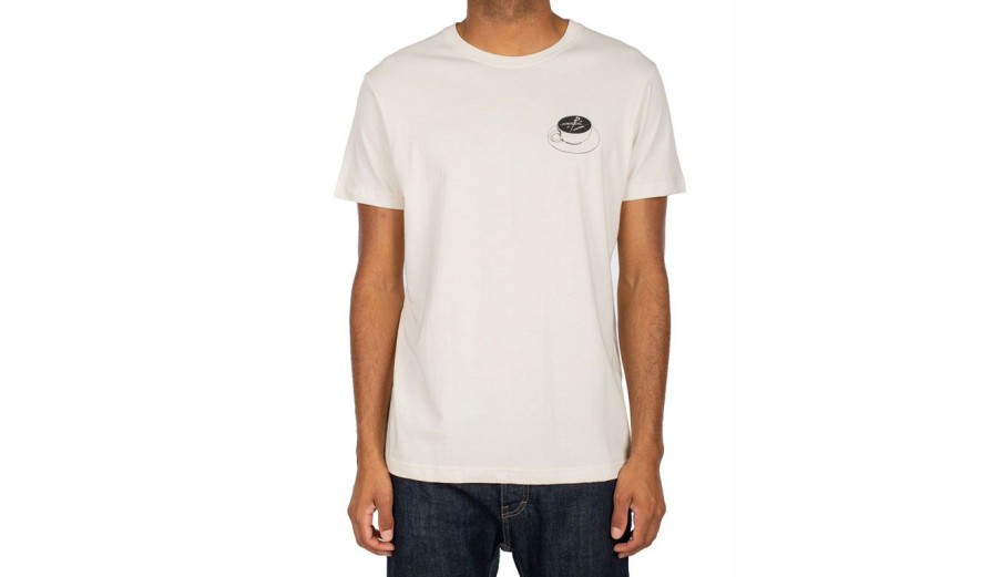 Clothing * | Iriedaily Slowpresso Tee Undyed Hot Sale White