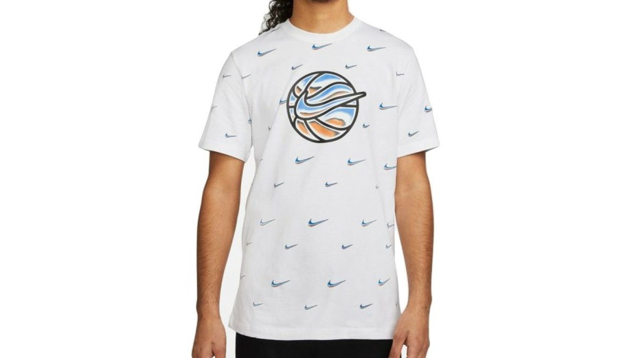 Clothing * | Nike Swoosh Ball T-Shirt Outlet Sale White