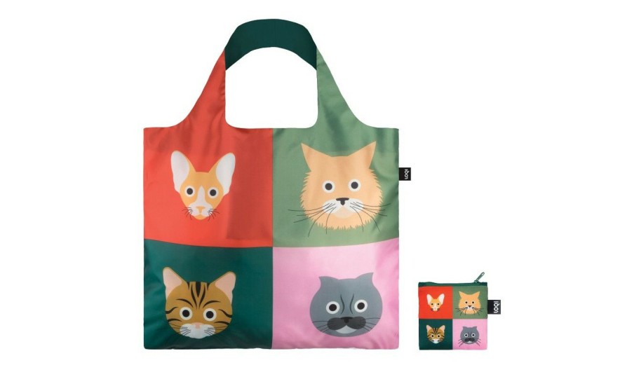 Bags * | Loqi Stephen Cheetham Cats Recycled Bag Best Sale Multicolor