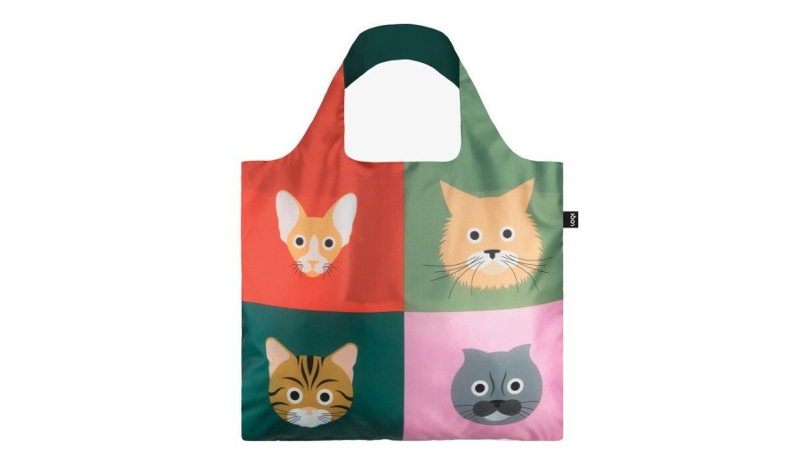 Bags * | Loqi Stephen Cheetham Cats Recycled Bag Best Sale Multicolor