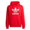 Clothing * | Adidas Adicolor Classics Trefoil Hoodie Adidas Originals Outlet Sale Red